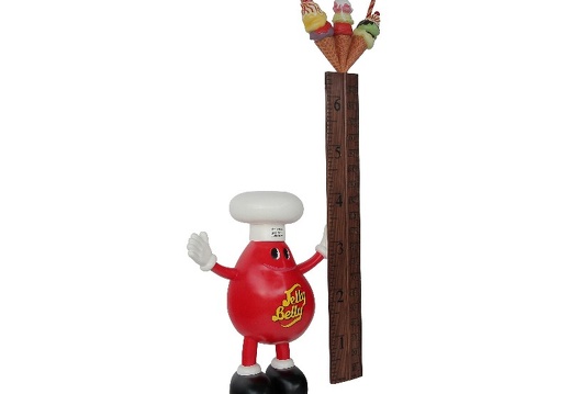 B0403 JELLY BELLY 3D STATUE HOW TALL ARE YOU RULER WITH ICE CREAM TOP 2