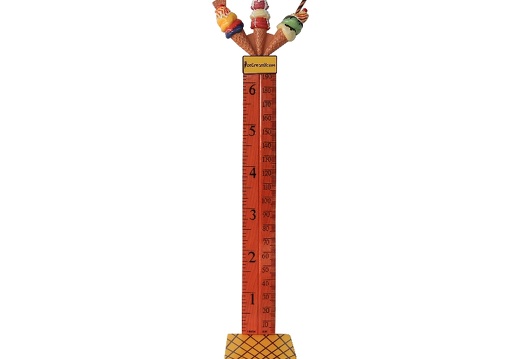 B0431 CUSTOM MADE ICE CREAM STATUE HOW TALL ARE YOU RULER ON A BASE 1
