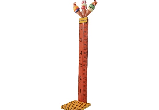 B0431 CUSTOM MADE ICE CREAM STATUE HOW TALL ARE YOU RULER ON A BASE 2