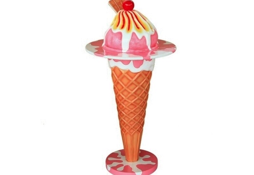 B0698 3D LIFE SIZE FIBERGLASS REPLICA ICE CREAM SHOP TABLE ANY SIZE AVAILABLE 1