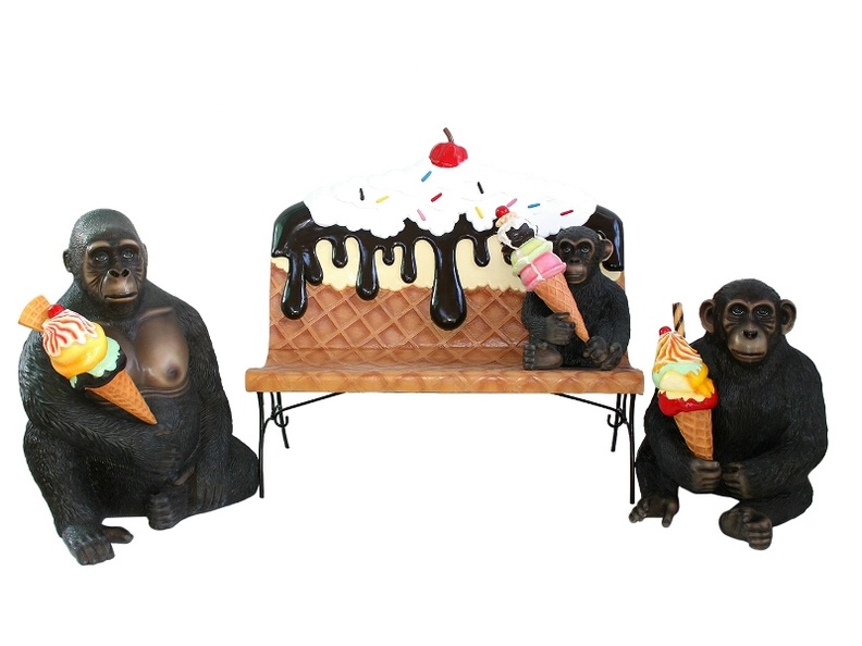 JBTH001_DELICIOUS_LOOKING_ICE_CREAM_BENCH_WITH_MONKEY_FAMILY.JPG
