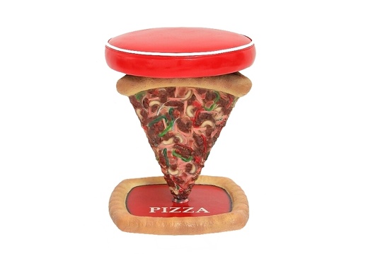 JBTH055B DELICIOUS LOOKING 3 SIDED PIZZA STOOL