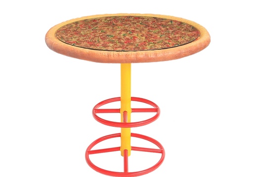 JBTH056A DELICIOUS LOOKING WHOLE PIZZA TABLE GLASS TOP 2