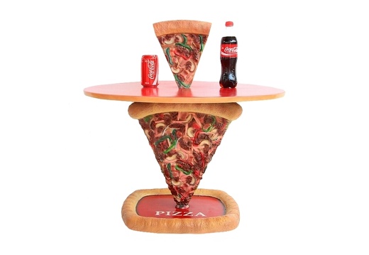 JBTH114A DELICIOUS LOOKING 3 SIDED PIZZA TABLE 1