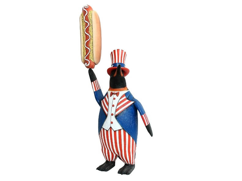 JBTH147_USA_UNCLE_SAM_PENGUIN_DELICIOUS_LOOKING_CHEESY_HOT_DOG.JPG