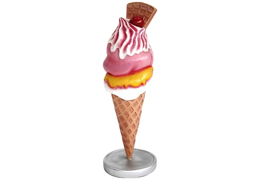 JBTH210 DELICIOUS ICE CREAM WITH WAFFLE CHERRY 22 INCHES TALL