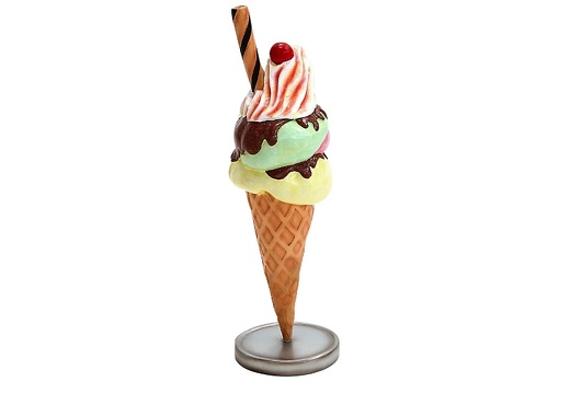JBTH216 DELICIOUS ICE CREAM WITH FLAKE CHERRY 22 INCHES TALL