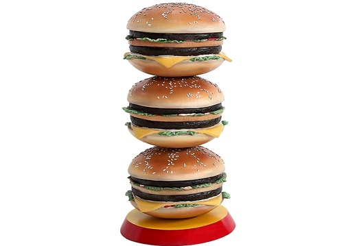 JBTH246 DELICIOUS LOOKING 3 TIER CHEESE BURGER ADVERTISING DISPLAY STAND