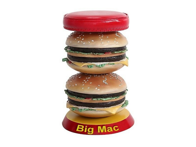 JBTH248_DELICIOUS_LOOKING_DOUBLE_DECKER_CHEESE_BURGER_STOOL_ANY_WORDS_PAINTED_2.JPG