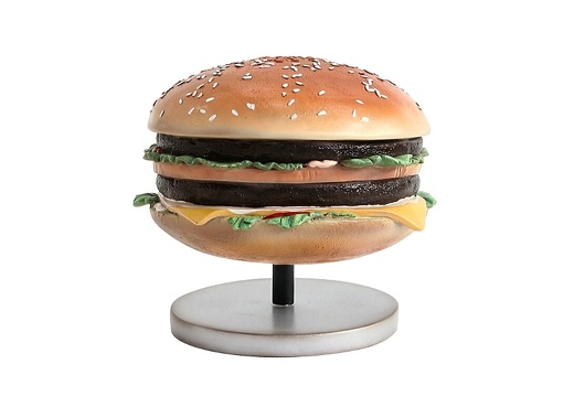 JBTH273 DELICIOUS LOOKING CHEESE BURGER COUNTER TOP ADVERTISING DISPLAY