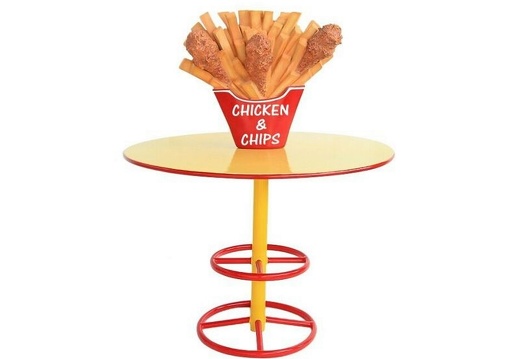 JBTH277F DELICIOUS LOOKING CHICKEN CHIPS FRENCH FRIES TABLE LARGE 2