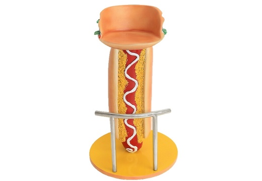 JBTH278B DELICIOUS LOOKING HOT DOG CHEESE BURGER CHAIR 1