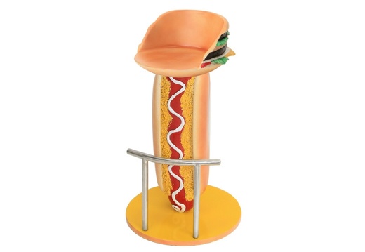 JBTH278B DELICIOUS LOOKING HOT DOG CHEESE BURGER CHAIR 2