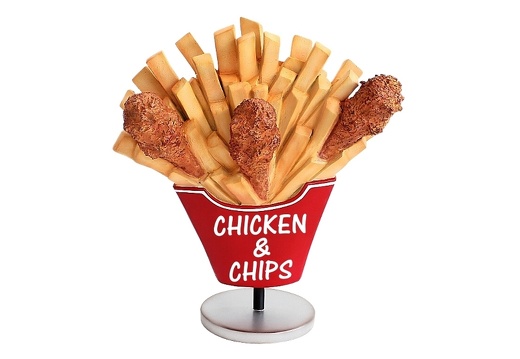 JBTH280 DELICIOUS LOOKING CHICKEN CHIPS COUNTER TOP ADVERTISING DISPLAY 1