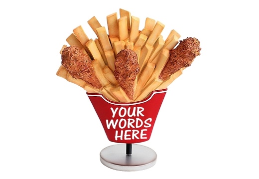 JBTH280 DELICIOUS LOOKING CHICKEN CHIPS COUNTER TOP ADVERTISING DISPLAY 2