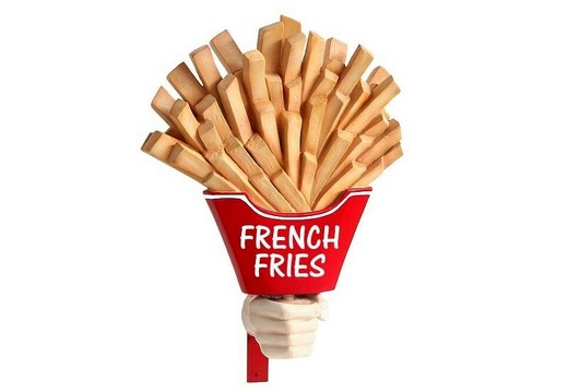 JBTH284A DELICIOUS LOOKING FRENCH FRIES CHIPS IN LARGE HAND WALL MOUNTED 1