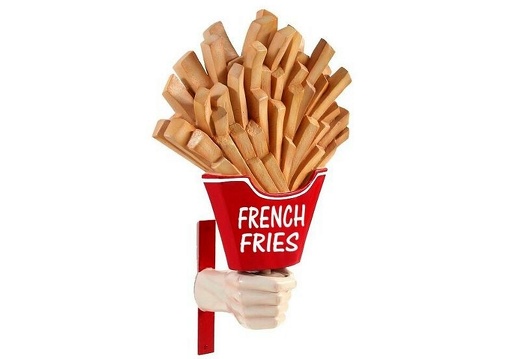 JBTH284A DELICIOUS LOOKING FRENCH FRIES CHIPS IN LARGE HAND WALL MOUNTED 2