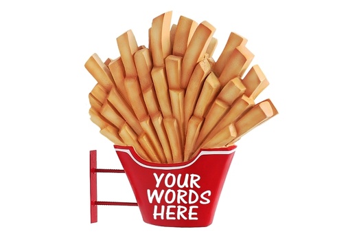 JBTH284 WALL MOUNTED DELICIOUS LOOKING FRENCH FRIES CHIPS ADVERTISING DISPLAY 2