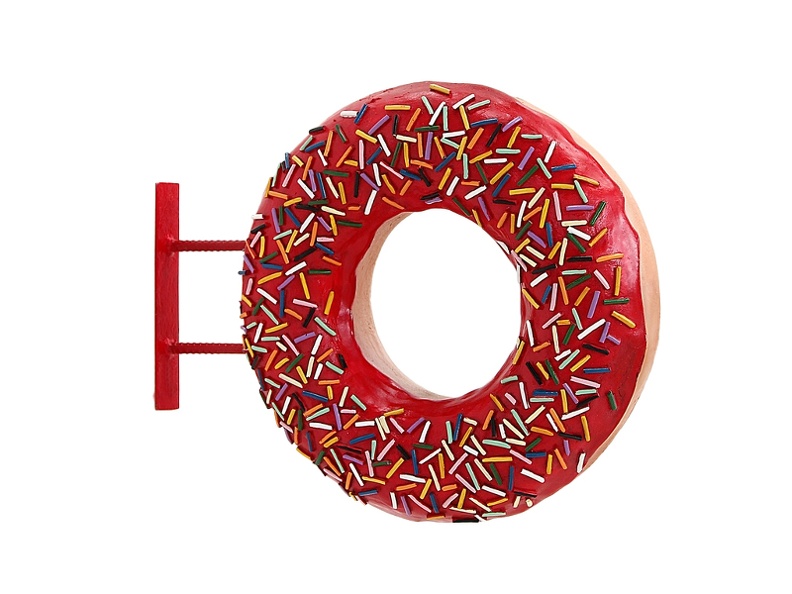 JBTH298_WALL_MOUNTED_DELICIOUS_LOOKING_RED_TOPPING_DOUGHNUT_WALL_MOUNTED_ADVERTISING_DISPLAY.JPG
