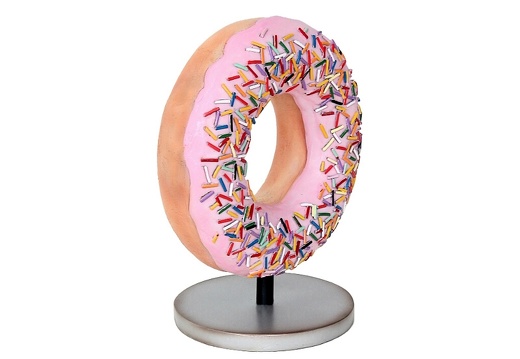 JBTH301 DELICIOUS LOOKING PINK TOPPING DOUGHNUT COUNTER TOP ADVERTISING DISPLAY 2