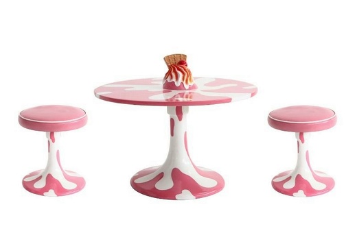 JBTH384 DELICIOUS LOOKING ICE CREAM COLORED TABLE DELICIOUS LOOKING ICE CREAM COLORED STOOLS