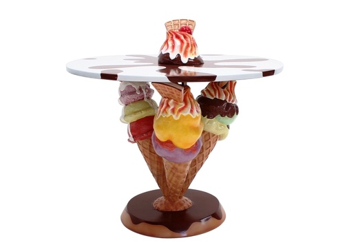 JBTH387B DELICIOUS LOOKING 3 ICE CREAMS TABLE ICE CREAM TOPPING TOP 2