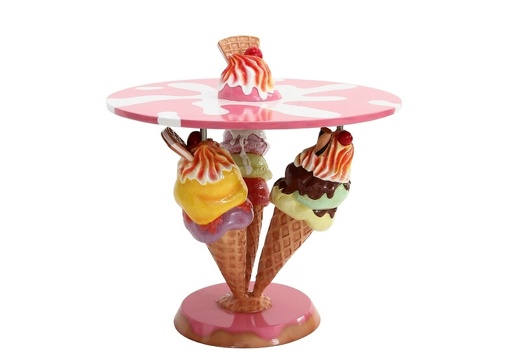 JBTH387 DELICIOUS LOOKING ICE CREAM TABLE WITH 3 ICE CREAMS ALL ICE CREAM COLORS AVAILABLE 1