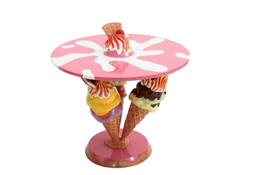 JBTH387 DELICIOUS LOOKING ICE CREAM TABLE WITH 3 ICE CREAMS ALL ICE CREAM COLORS AVAILABLE 2