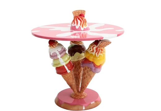 JBTH387 DELICIOUS LOOKING ICE CREAM TABLE WITH 3 ICE CREAMS ALL ICE CREAM COLORS AVAILABLE 3