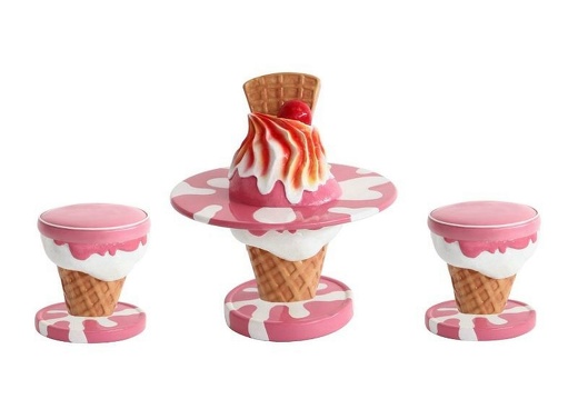 JBTH392 DELICIOUS LOOKING LARGE ICE CREAM TABLE DELICIOUS LOOKING ICE CREAM CHAIRS ALL ICE CREAM COLORS AVAILABLE