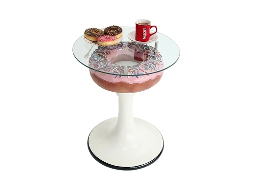 JBTH422 DELICIOUS LOOKING PINK CHOCOLATE DOUGHNUT TABLE