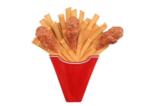 JJ134 CHICKEN CHIPS ADVERTISING DISPLAY WALL MOUNTED 1