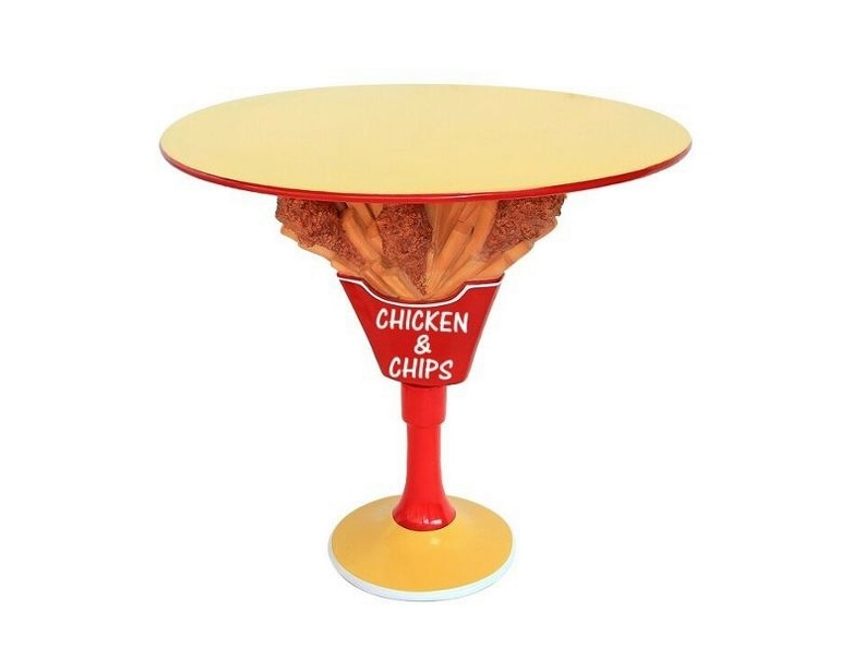 JJ156_DELICIOUS_LOOKING_CHICKEN_CHIPS_TABLE_LARGE_TOP_ANY_WORDS_PAINTED_2.JPG