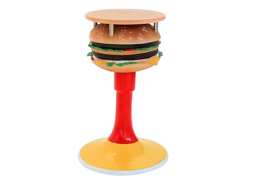 JJ160 DELICIOUS LOOKING DOUBLE CHEESE BURGER TABLE BUN EFFECT TOP SMALL TOP