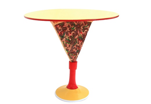 JJ165 DELICIOUS LOOKING PIZZA SLICE TABLE LARGE TOP