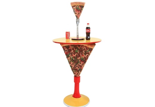 JJ166 DELICIOUS LOOKING PIZZA SLICE TABLE SMALL TOP 2