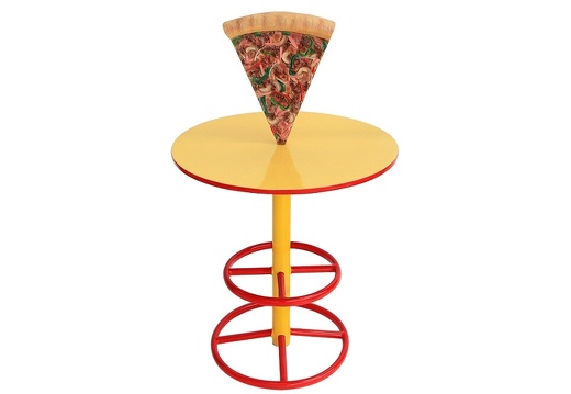 JJ170 DELICIOUS LOOKING PIZZA TABLE SMALL TOP LARGE HIGH STAND