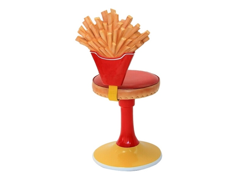 JJ172_FRENCH_FRIES_CHIPS_CHAIR_RED_CUSHION_BACK_REST.JPG