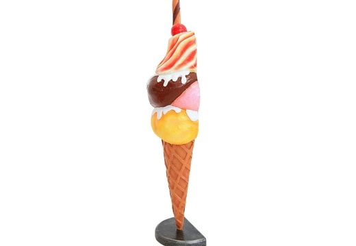 JJ190 DELICIOUS HALF ICE CREAM WITH FLAKE CHERRY ADVERTISING DISPLAY 18 INCH 2