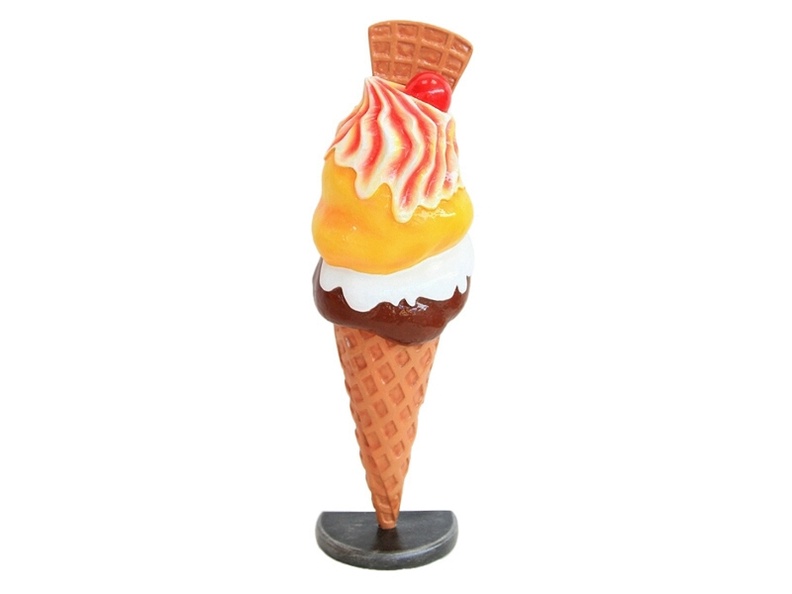 JJ191_DELICIOUS_HALF_ICE_CREAM_WITH_WAFFLE_CHERRY_ADVERTISING_DISPLAY_3_FOOT_1.JPG