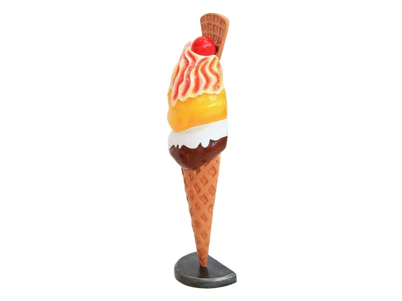 JJ191_DELICIOUS_HALF_ICE_CREAM_WITH_WAFFLE_CHERRY_ADVERTISING_DISPLAY_3_FOOT_2.JPG