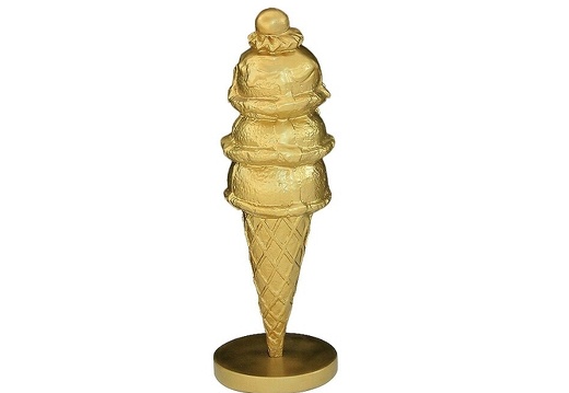 JJ207A GOLD ICE CREAM WITH CREAM CHERRY ADVERTISING DISPLAY 18 INCH
