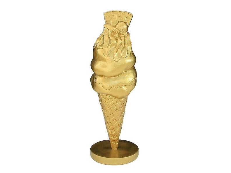 JJ213_GOLD_ICE_CREAM_WITH_WAFFLE_CHERRY_ADVERTISING_DISPLAY_3_FOOT.JPG