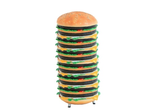 JJ552 DELICIOUS LOOKING 4 FOOT TALL CHEESE BURGER ADVERTISING DISPLAY