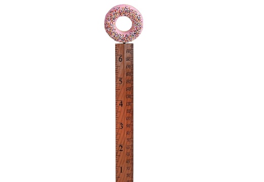 N322 HOW TALL ARE YOU WALL MOUNTED RULER AVAILABLE WITH CUSTOM BRANDED BASE