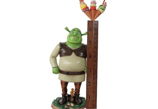 N403 FRIENDLY GREEN MONSTER HOW TALL ARE YOU RULER WITH ICE CREAM TOP 1