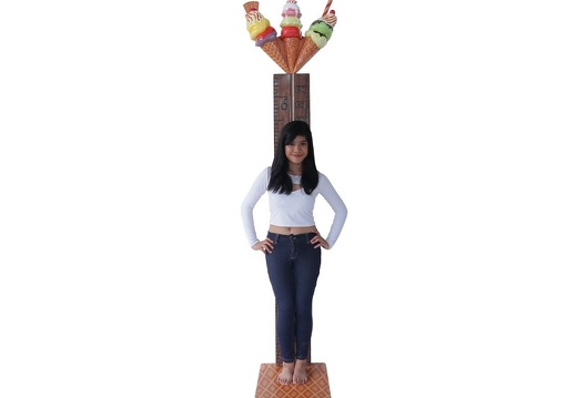 N404 HOW TALL ARE YOU RULER WITH ICE CREAM TOP WAFFLE BASE 1
