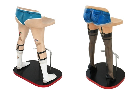 1501 SEXY HIS HERS LEGS BAR STOOL ANY STOCKING COLOUR AVAILABLE