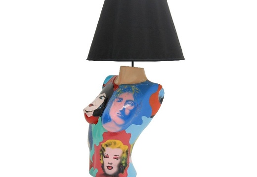 B0474 ANDY WARHOL POP ART LAMP FEMALE 4