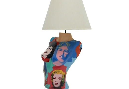 B0475 ANDY WARHOL POP ART LAMP FEMALE 2